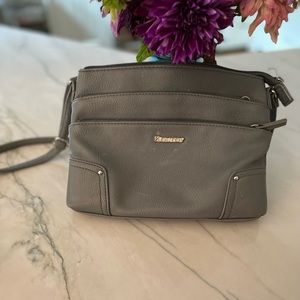 Koltov Gray crossbody purse adjustable straps